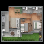 Apartamento 70m em Jardim Olhos D'gua II em Ribeiro Preto, por R$ 560.000